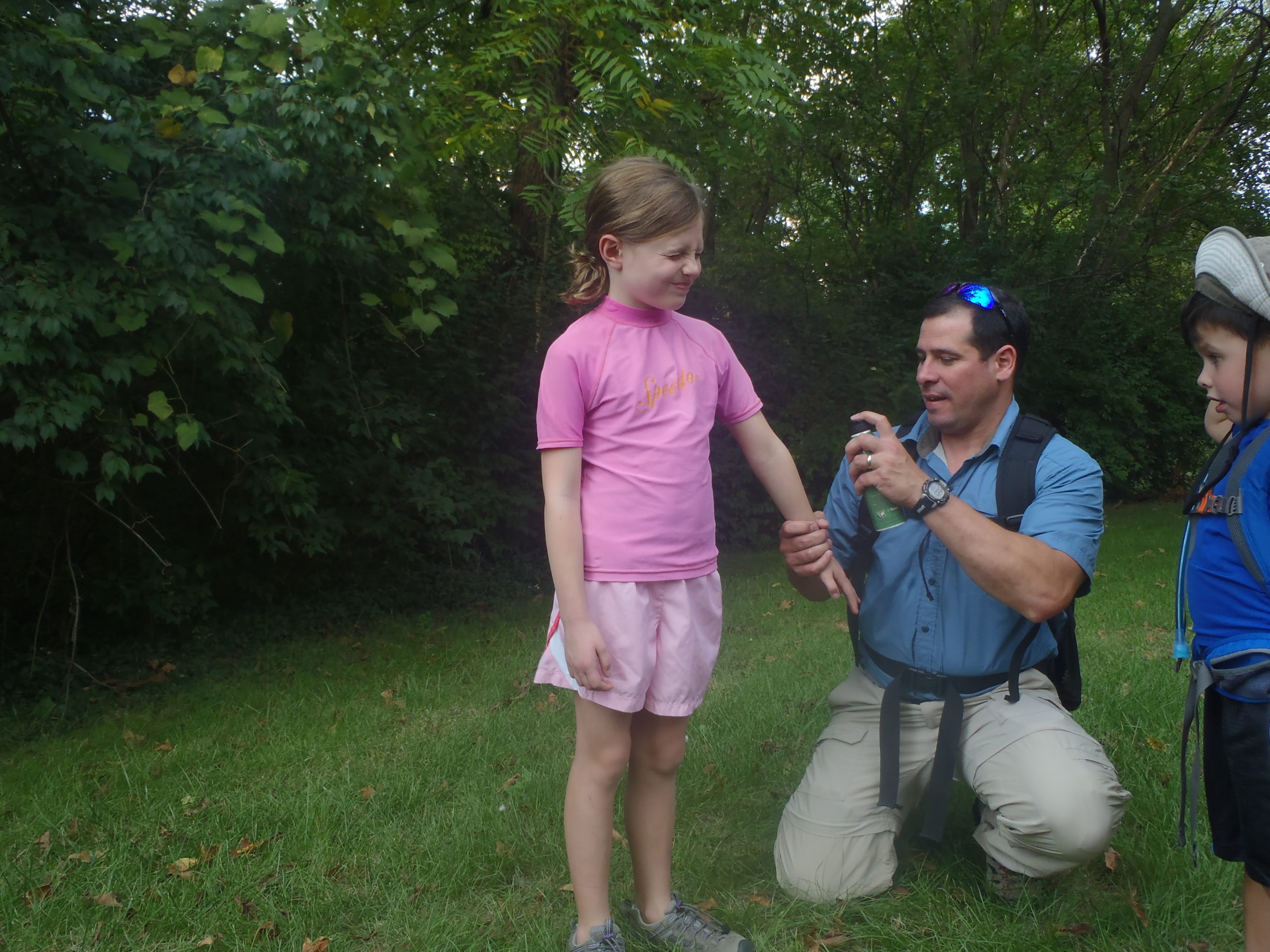 A man taking a picture of a girl